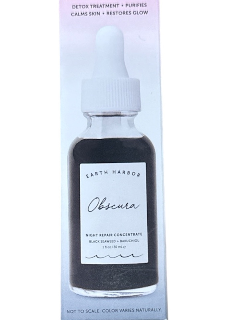 Earth Harbor OBSCURA Night Repair Concentrate Detox Treatment, Calms Skin, Glow